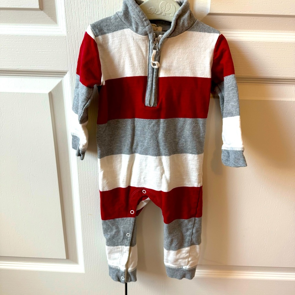 Burt’s Bees Baby Boy Long Sleeve/Pants Romper - Size 6-9 months